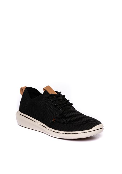 Black step urban mix sneaker CLARKS ENGLAND | STEP URBANTESS-BLACK